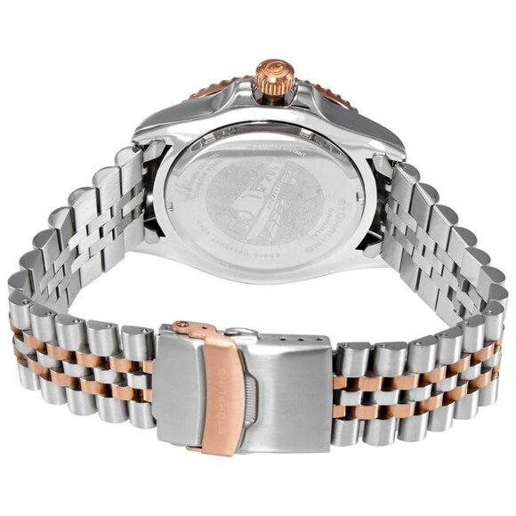 NWT Authentic Stuhrling Original Aquadiver Black Dial Men's Watch - Picture 3 of 3